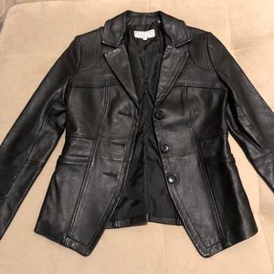 BLAZER LEATHER JACKET XS Like New